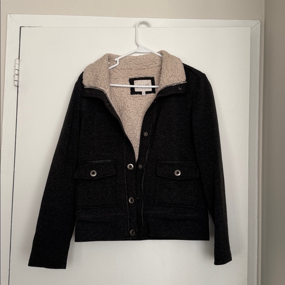 Grey Jacket with Cream Lining